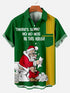 Men's Christmas Funny Graphic Short Sleeve Hawaiian Shirt